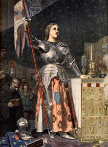صورة لجوان دارك (1412-1431) في تتويج تشارلز السابع (1429) نقش إنجرس - جان دارك عند تتويج نقش تشارلز السابع بعد إنجرس