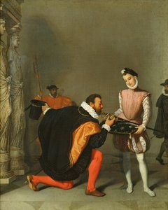 دون بيدرو دي توليدو (1484-1553) تقبيل سيف هنري الرابع (1553-1610) 1819 بواسطة جان أوغست دومينيك إنجرس