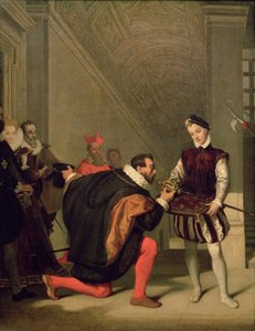 دون بيدرو دي توليدو (1484-1553) تقبيل سيف هنري الرابع (1553-1610) 1819 بواسطة جان أوغست دومينيك إنجرس