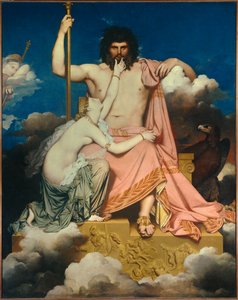 Jupiter and Thetis Painting by Jean Auguste Dominique Ingres (1780-1867) 1811 Sun. 3,2x2,6 m Aix en Provence, Musee Granet بواسطة جان أوغست دومينيك إنجرس