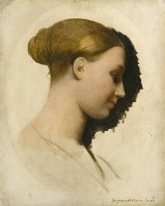 مدام إدموند كافيه ماري إليزابيث بلافوت ، من مواليد 1810 ، كاليفورنيا. 1831-34. بواسطة جان أوغست دومينيك إنجرس