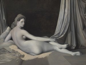 Odalisque في Grisaille ، كاليفورنيا. 1824-1834. بواسطة جان أوغست دومينيك إنجرس