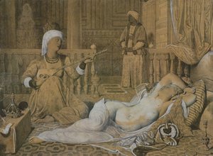 Odalisque مع عبد ، 1858 بواسطة جان أوغست دومينيك إنجرس