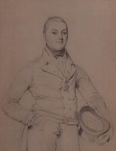 صورة للأدميرال السير فليتوود بروتون رينولدز بيليو (1789-1861) بواسطة جان أوغست دومينيك إنجرس