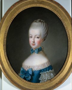 صورة لماري أنطوانيت (1755 - 1793) ملكة فرنسا. لوحة جان بابتيست شاربنتييه (1728-1806)