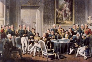 مؤتمر فيينا 1814 (نقش ملون)