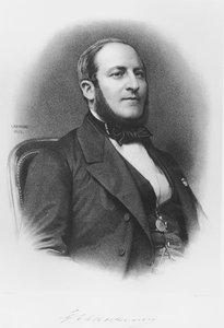 صورة البارون جورج يوجين هوسمان (1809-91) ، 1865 (نقش وزن الجسم)