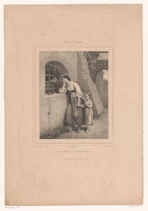 امرأة وطفل يزوران سجينًا La visite au prisonnier (العنوان على الكائن) متحف عاشق الفن (عنوان السلسلة) Musée de l'amateur (عنوان السلسلة على الكائن) بواسطة فيلر