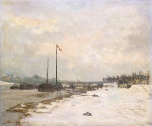 رصيف السين في ضواحي باريس ؛ أرصفة نهر السين بالقرب من باريس ، 1873 بواسطة جان بابتيست أرماند جيومين