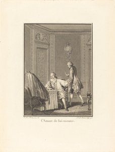 محب لنفسه بواسطة Jean Baptiste Blaise Simonet after Jean Michel Moreau