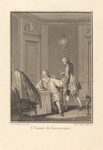 محب لنفسه بواسطة Jean Baptiste Blaise Simonet after Jean Michel Moreau