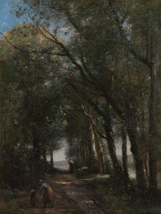 ممر عبر الأشجار ، كاليفورنيا. 1870-1873. بواسطة جان بابتيست كميل كوروت