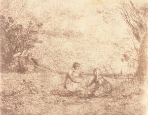 أطفال مزرعة أطفال المزرعة ، 1853. بواسطة جان بابتيست كميل كوروت