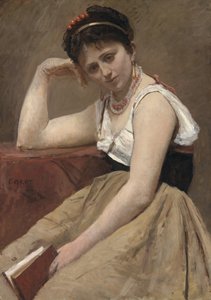 انقطعت القراءة ، ج. 1870. بواسطة جان بابتيست كميل كوروت