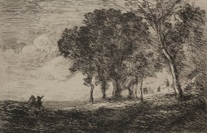 المناظر الطبيعية الإيطالية ، ج. 1865. بواسطة جان بابتيست كميل كوروت