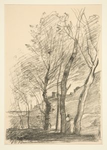 La Lecture sous les arbres (قراءة تحت الأشجار) بواسطة جان بابتيست كميل كوروت
