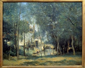 لو مولين دو سان نيكولا ليز أراس لوحة لكاميل كورو (1796-1875) 1874 صن. 0.65x0.81 م باريس ، متحف أورساي بواسطة جان بابتيست كميل كوروت