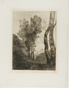 ضواحي روما بواسطة Jean-Baptiste-Camille Corot