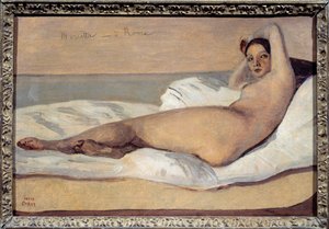Odalisque الرومانية: ماريتا. لوحة كاميل كورو (1796-1875) بواسطة جان بابتيست كميل كوروت