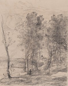 برج الجرس للقديس نيكولاس ليه أراس ، 1871-1872. بواسطة جان بابتيست كميل كوروت