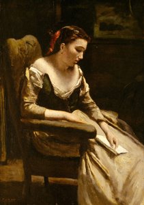 الرسالة ، كاليفورنيا. 1865. بواسطة جان بابتيست كميل كوروت