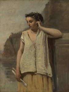 The Muse: التاريخ ، كاليفورنيا. 1865. بواسطة جان بابتيست كميل كوروت