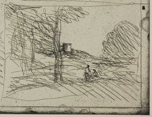 برج هنري الثامن بواسطة Jean-Baptiste-Camille Corot