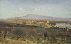 فيلنوف ليه أفينيون بواسطة Jean-Baptiste-Camille Corot