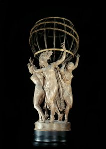 الأجزاء الأربعة من العالم التي تدعم النحت الأرضي لجان بابتيست (جان بابتيست) كاربو (1827-1875) في القرن التاسع عشر باريس ، متحف أورسيه بواسطة جان بابتيست كاربو