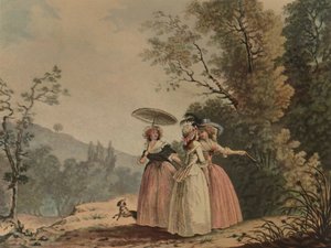 La Graces Parisiennes Au Bois De Vincennes ، 1790 ، 1913 بواسطة جان بابتيست تشابوي