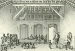 محل لبيع العبيد 1835.
