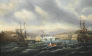 حصار سيفاستوبول ، حوالي 1856-1857 بواسطة جان بابتيست دوراند براغر