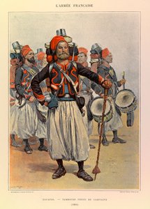أنواع وأزياء الجيش الفرنسي للكابتن جول ريتشارد ، التي رسمها إدوارد ديتايل (1848-1912): الزواف: درام في ثوب البلد في عام 1886 ، مجموعة خاصة بواسطة جان بابتيست إدوارد التفاصيل