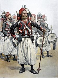 Zouave Drum major، شمال افريقيا بواسطة جان بابتيست إدوارد التفاصيل