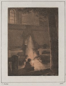 الأطفال مع شمعة بواسطة Jean-Baptiste Isabey