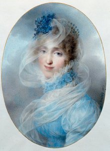 صورة للملكة هورتنس دي بوهارنيه (1783-1837) هي ابنة الإمبراطورة جوزفين دي بوهارني وأم نابليون الثالث. لوحة مائية لجين بابتيست إيزابي (1767-1855) 1813 صن. 0،13x0،95 م مالميزون ، متحف القصر بواسطة جان بابتيست إيسابي