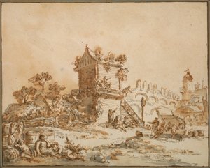 حانة موسكو ، ج. 1773. بواسطة جان بابتيست لو برنس
