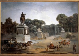 Place Louis XV View of Place Louis XV الحالي Place de la Concorde في باريس. رسم جان بابتيست ليبرنس (1734-1781)