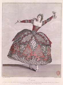 تصميم أزياء الغضب في "Hippolyte et Aricie" بواسطة Jean-Philippe Rameau (1683-1764) منقوش بواسطة Rene Gaillard (c.1710-90) بواسطة جان بابتيست مارتن
