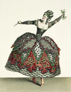 زي الغضب في Iphigenia في Tauris والعديد من الأوبرا الأخرى ، نقشها Rene Gaillard (c.1710-90) c.1780 بواسطة جان بابتيست مارتن