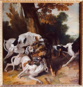 J. - B. Oudry، L&39;hallali du loup (Wolfsjagd) بواسطة جان بابتيست أودري