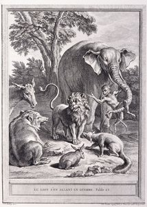 الأسد ذاهب إلى الحرب ، c.1755-1759 بواسطة جان بابتيست أودري