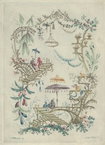 Chinoiserie from New Suite of Chinese Arabesque Notebooks، 1790-99. بواسطة جان بابتيست بيلمينت