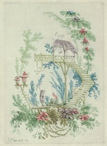 Chinoiserie من مجموعة جديدة من دفاتر الملاحظات للرسومات الصينية ، 1790-99.