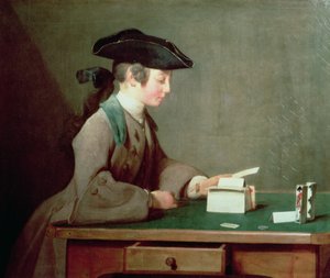 The House of Cards ، c.1736-37 بواسطة جان بابتيست سيميون شاردان
