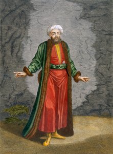 A Bey ، اللوحة 37 من "مجموعة مائة مطبوعة تمثل الأمم المختلفة لبلاد الشام" بقلم تشارلز دي فيريول ، نقشها جيرارد سكوتن (1671-1716) ، 1707-08 بواسطة جان بابتيست فانمور