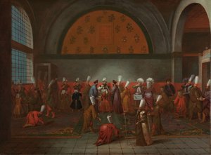 الوجبة تكريما للسفير كورنيليس كالكوين ، 1772-30 بواسطة جان بابتيست فانمور