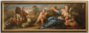 Latona and the Lycian fishermen, c.1715-16 (oil on canvas)