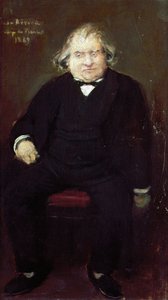 صورة لجوزيف إرنست رينان (1823-1892)، مؤرخ وفيلسوف وفيلسوف وكاتب فرنسي، بقلم جان بيرود (1849-1935)، الرسم بواسطة جان بيرود
