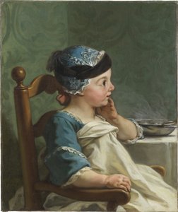 صبي في كرسي طفل - فتى في كرسي طفل ، بقلم ريستوت ، جان برنارد (1732-1797). زيت على قماش بواسطة جان برنارد رستوت